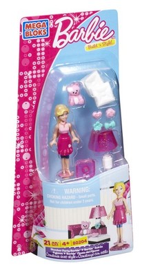 MEGA BLOKS - BARBIE - SLUMBER PARTY (21 Teile)