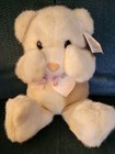 Vintage Dakin Bashful Teddy Bear Pink Heart Nose Bow Plush Stuffed Magnetic Paws — photo 3