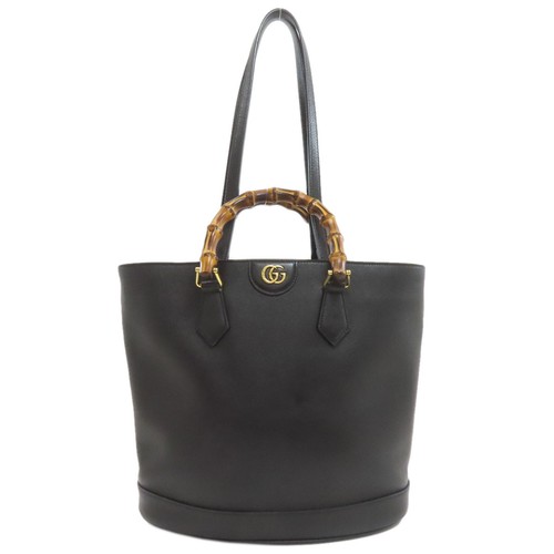 GUCCI 750394 Diana Bamboo 2WAY Handbag Leather  Ladies [Used]