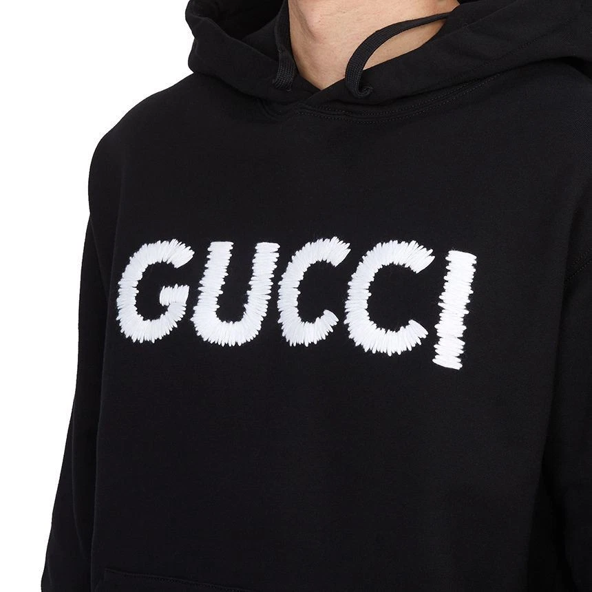 Felpa uomo Gucci in pile con cappuccio 127650527