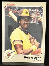 1983 Fleer Tony Gwynn Rookie Card #360 (RC) San Diego Padres HOF Legend. rookie card picture