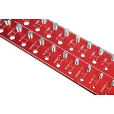 Nut and Bolt Thread Checker 28 Thread Identifier Gauge Inch Metric Screw Size US