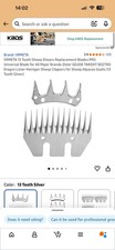 Cisailles à mouton lames de tondeuse acier inoxydable droites 13 dents laine com...