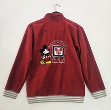 Disney Parks Fleece 1/4 Zip Pullover Red Mickey Mouse Youth XL Fits Women XS/S 