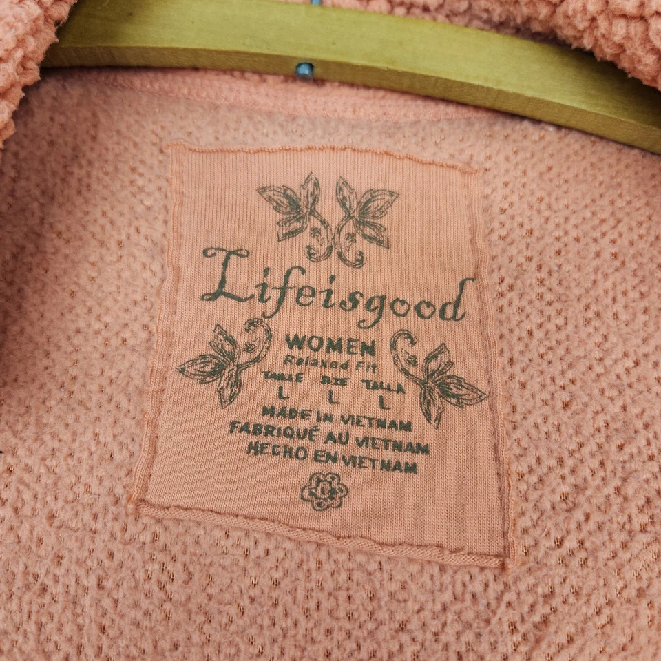 Life Is Good 橙色羊毛背心女式 L 码 — 第 4/4 张图片