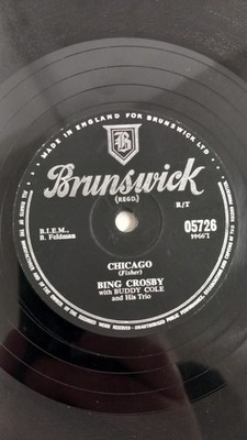 Bing Crosby With The Buddy Cole Trio - Chicago / Alabamy Bound (10'') 1st Press 