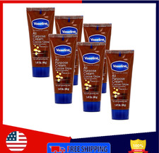 Vaseline All Purpose Cream Cocoa Glow, with Pure Cocoa Butter, 6-Pack, 1.41 FL O