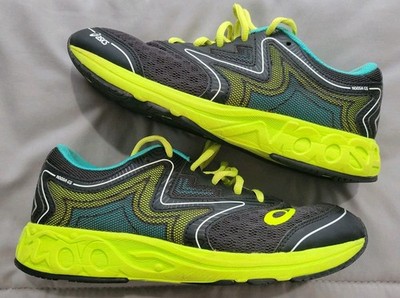 Asics Gel-Noosa FF Running Sneaker Schwarz / Größe UK 5,5 EU39 Schwarz Neon GS
