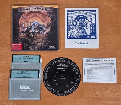 Legacy of the Ancients Electronic Arts Apple II  IIe PC Game Quest Complete CIB