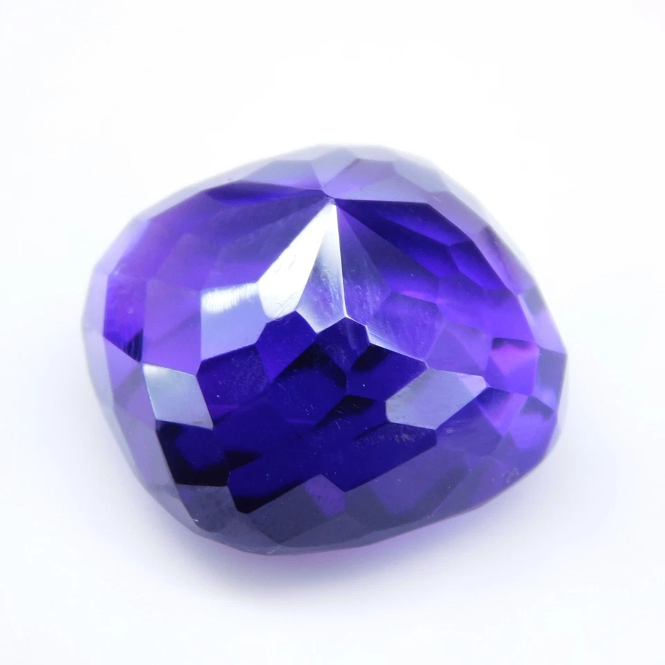 Impresionante piedra preciosa cojín natural violeta azul amatista sin tratar 48,25 quilates Foto 4 de 4
