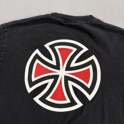 Vintage Independent Trucks Long Sleeve T Shirt Sz M Iron Cross 90s
