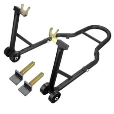Motorcycle Stand‌ & ‌Lift‌ Combo 882LBS ‌Motorcycle Jack‌ Front/Rear Wheel 