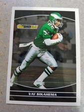 Vai Sikahema Eagles 1993 Topps Black Gold NFL NO GOLD PRE PRINT BLANK BACK