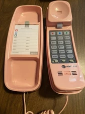 AT&T 210 Basic Trimline Corded Phone Single Line No AC Power Required Pink