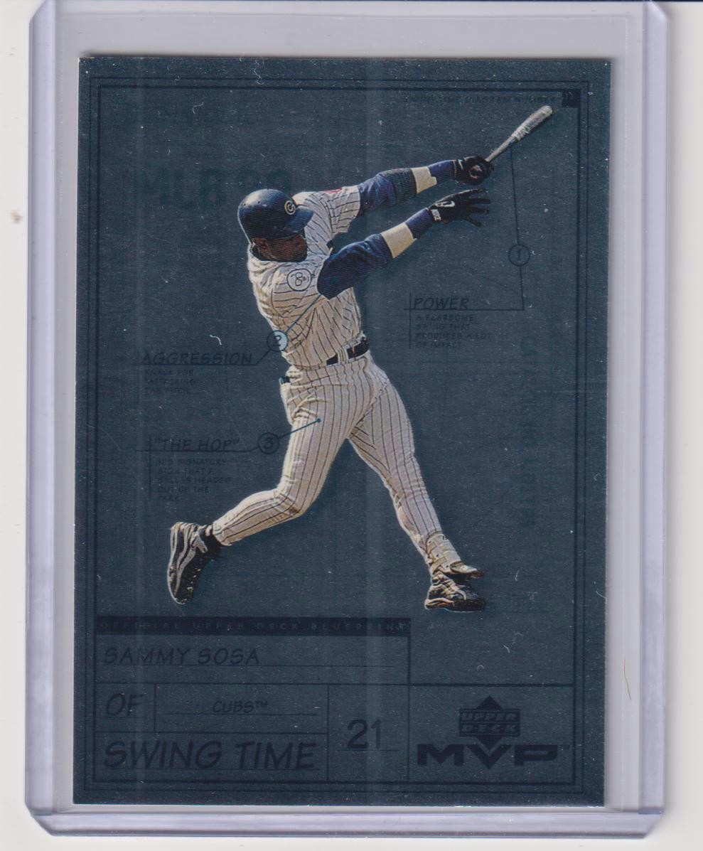 1999 Upper Deck MVP #S3 Sammy Sosa Swing Time