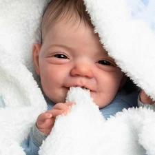 Smiling Reborn Baby Dolls 20" Full Vinyl Body Lifelike Newborn Toddler Gift Toys