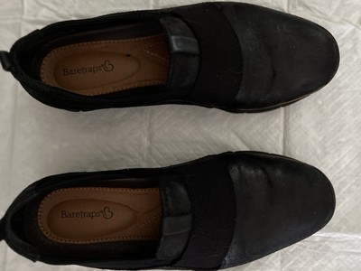 Bare Trap Leather Slip In Loafer With Stretch Band Across The Top Size 8, Medium