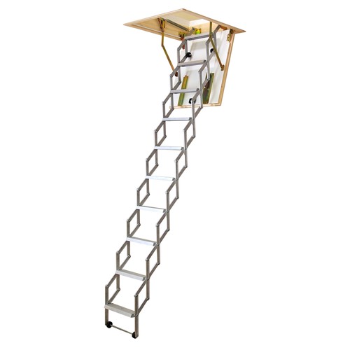 Dolle alu-fix Bodentreppe Scherentreppe bis 2,6m Höhe U-Wert 0,9 Dachbodenleiter - Bild 2 von 2