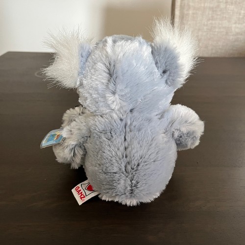 Oso Koala Webkinz Ganz Gris Blanco Peluche Muñeca Etiquetas Código Sellado - Imagen 2 de 7