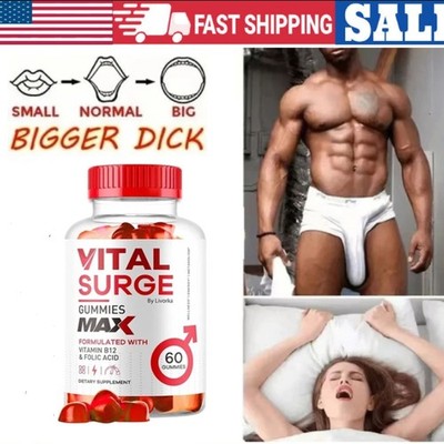 Surge Vital Male Gummies, Vital Surge Testo Support~Gummys Performance(60PCS)