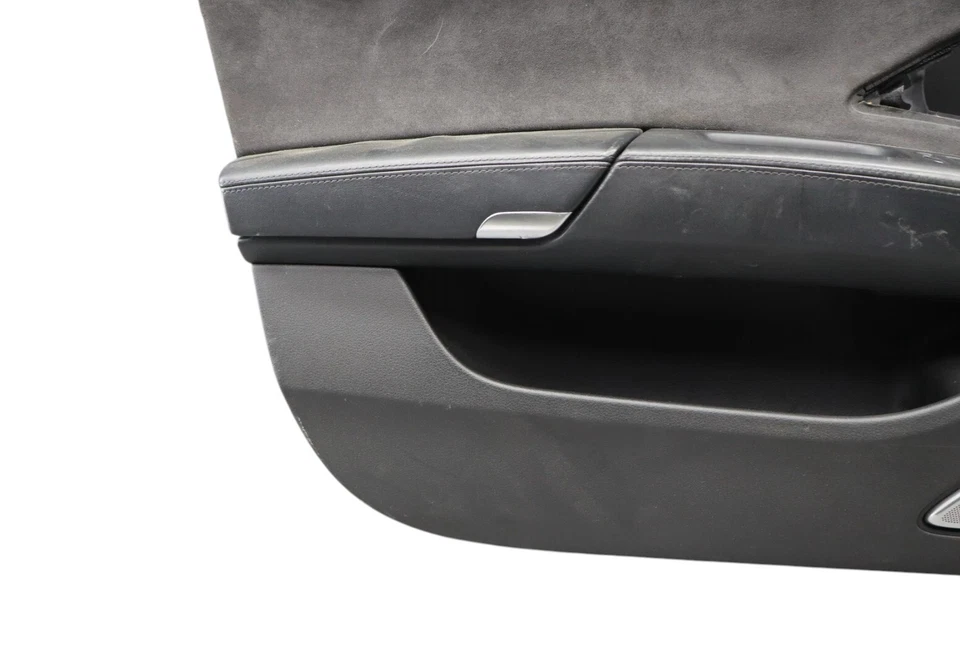 Panel de puerta interior delantero izquierdo lado del conductor negro gamuza OEM AUDI A8 QUATTRO 11-18 Foto 4 de 4