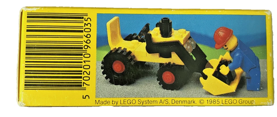 Винтажный LEGO 6603 лопата грузовик 1985 город строительство запечатанная коробка новый из старых запасов как новый в коробке редкая - Изображение 4 из 4