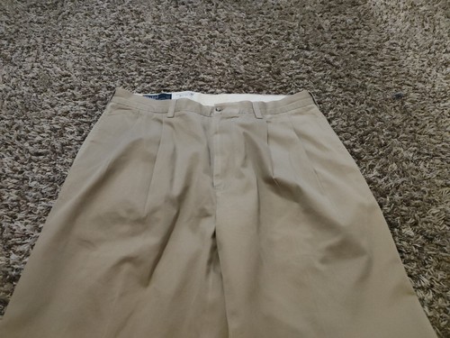 Polo Ralph Lauren Hammond Hose Herren 36x32 (eigentlich 34x31,5) beige Plissee Bündchen - Bild 6 von 11