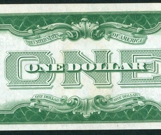$1 1928 ((CHOICE CU)) ((FUNNYBACK)) Silver Certificate Note PAPER CURRENCY