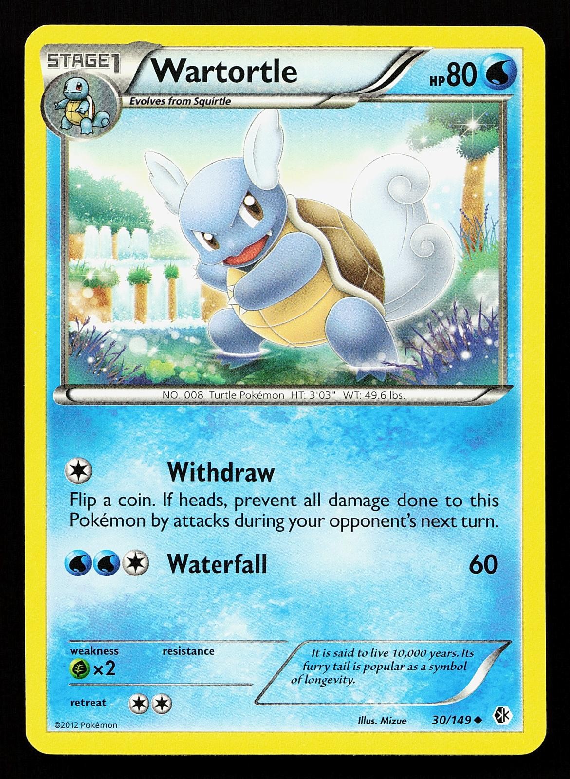 Wartortle 30/149 Uncommon Boundaries Crossed Pokemon Card