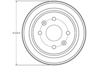 2Er-Set 2Er Set Bremstrommel TRW DB4442 Chevrolet 96470999 Chevrolet 96471771