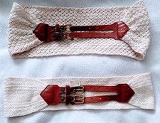 Vintage Pair Of Women's Fashion Belts Possibly Trigere