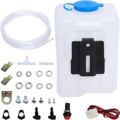 Universal,Windshield Washer Pump Reservoir Kit Fluid Reservoir Tank Bottle (USA)