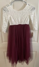 David s Bridal Girl s Formal Dress Flower Girl Dress Size 5 New With Tags