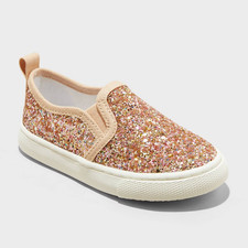 Toddler Madigan Slip-On Glitter Sneakers - Cat Jack Rose Gold 5T