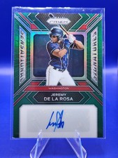 Jeremy De La Rosa 2024 Panini Prizm #SS-JD Sensational Signatures Green Prizms
