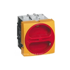 Baco Controls 0172401 80A 3P Disc Sw, Panel Mnt, Yel/Red Pad MFGD
