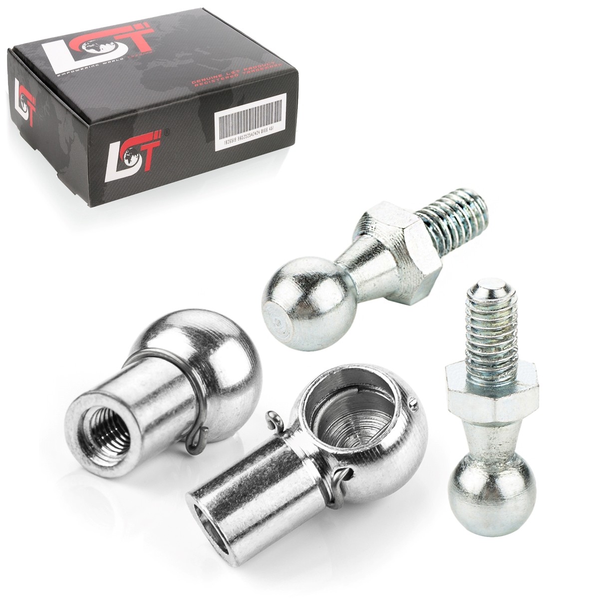 2X Set Ball Joint Pin Pan M8 10Mm Ball Head DIN71803 DIN71805 For Skoda