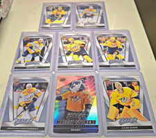 2025-26 UD MVP Nashville Predators Team Set  7 + Gnash Sticker without SP