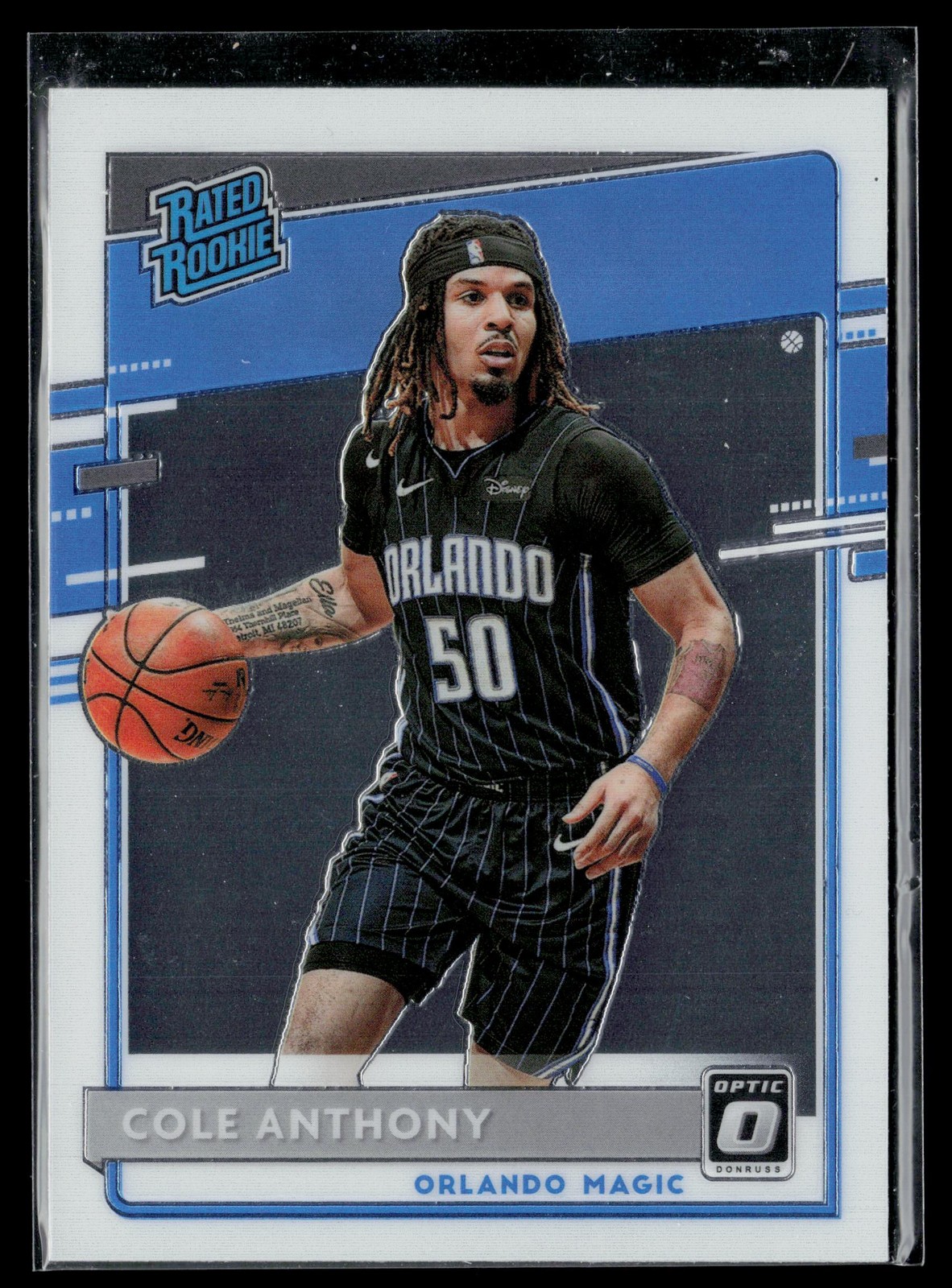 Cole Anthony Rookie 2020-21 Donruss Optic #165 Orlando Magic