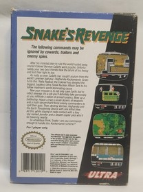 Snake's Revenge (Nintendo, NES, 1990) W/ Box + Manual Authentic Tested Working