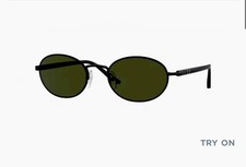 Occhiali da sole donna Persol 0PO1018S 107831 nero/verde forma ovale 52 mm