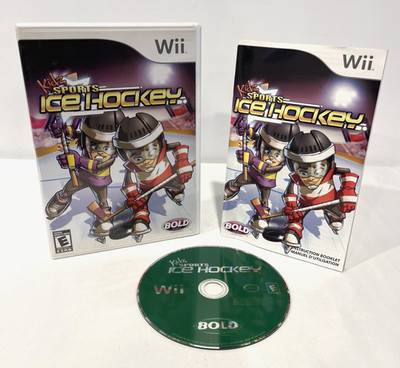 KIDZ SPORTS ICE HOCKEY NINTENDO WII COMPLETE SET 2007 DATA DESIGN INTERACTIVE