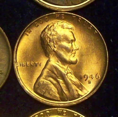 1946-S BU - SOLID LINCOLN WHEAT CENT - NICE LUSTER - GOOD DETAILS - SEE PICS!!