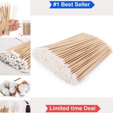 1200 Count 6 Inch Long Cotton Swabs Wooden Sticks Cleaning Applicators Gun