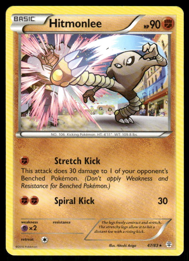 Pokemon Tcg Hitmonlee #47 Pokemon Generations LP