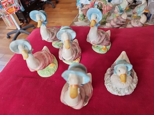 6x Beswick Beatrix Potter Jemima Puddleduck Figurines - Picture 2 of 5