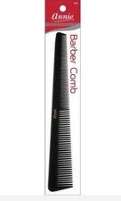 Annie Barber Comb 15 Professional Cutting Comb Black