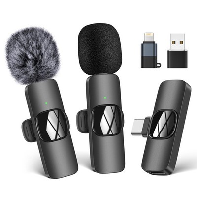 Kabelloses Lavalier Mikrofon für iPhone iPad Android Handy Computer Mini Revers