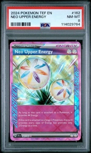2024 Pokemon TEF EN Neo Upper Energy ACE SPEC #162 PSA 8 NM-MT