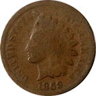 1869 Indian Cent